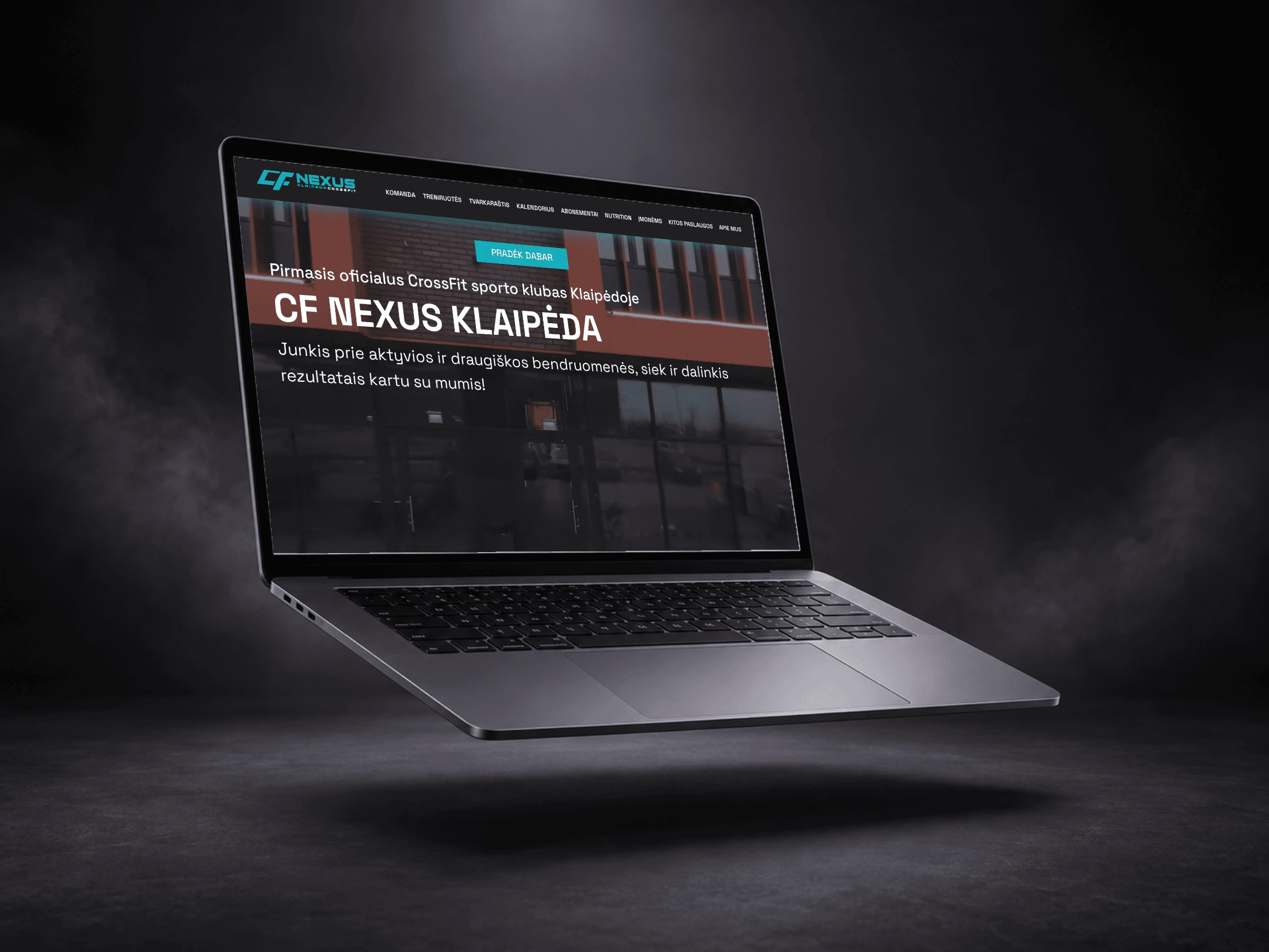 CF Nexus Klaipėda svetainės maketas